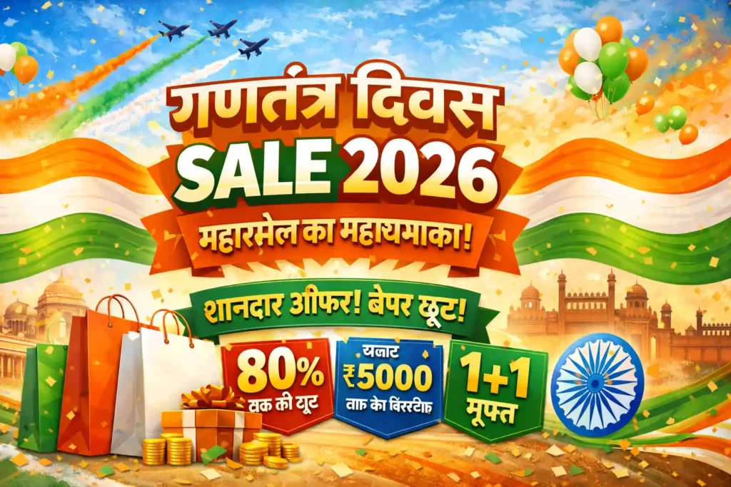 Republic Day Sale 2026: Amazon और Flipkart पर साल की पहली बड़ी लूट – Best Deals & Dates Republic Day Sale 2026